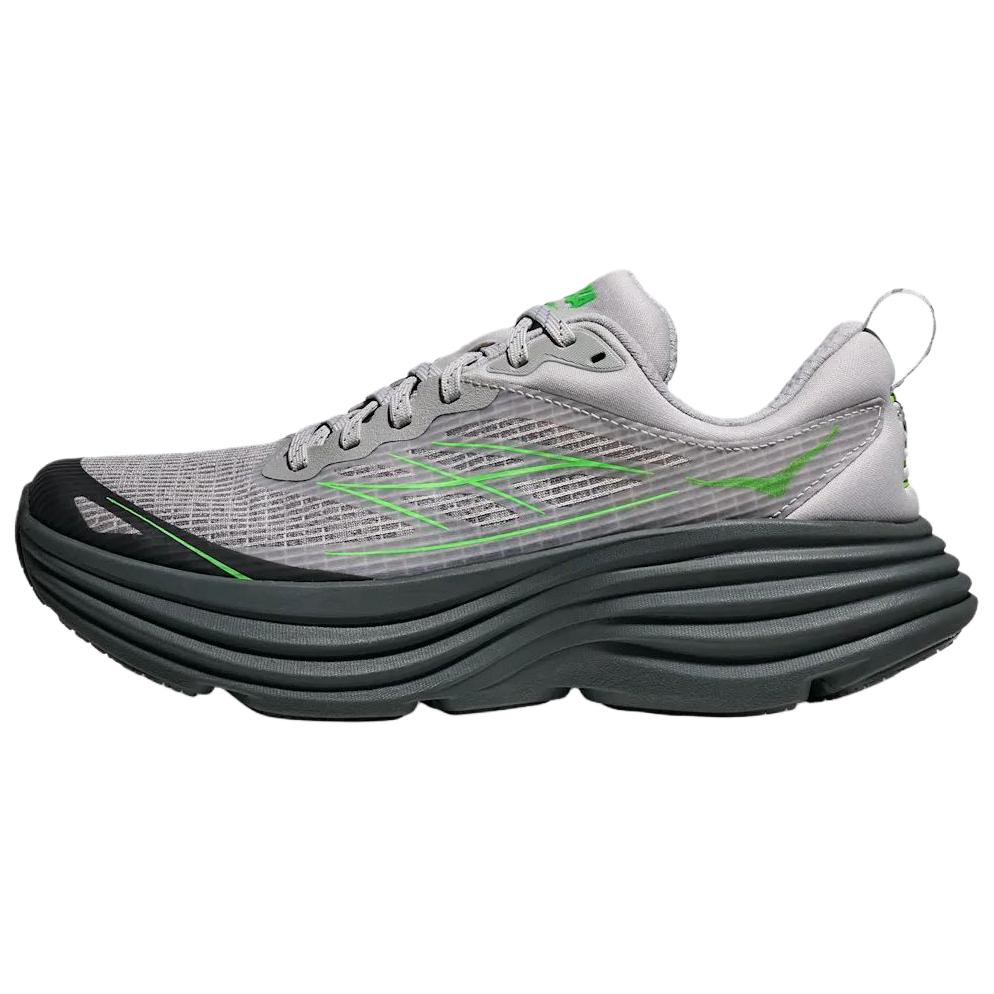 HOKA ONE ONE Bondi 8 Stealth Tech Caged Gray Running Shoes. 1155391-OTRR
