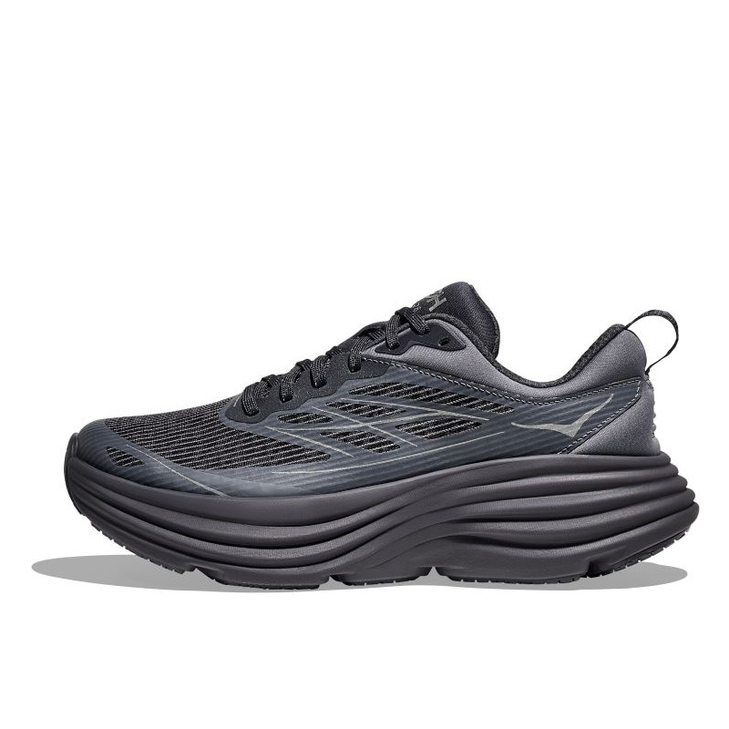 HOKA ONE ONE Bondi 8 TS CAGED Charcoal Grey Casual Trail Running Shoes 1155391-CYG