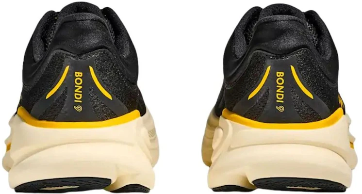 HOKA One One Bondi 9 碳黑黄金跑鞋 1162011-CWG Purchase HOKA One One Bondi 9 碳黑黄金跑鞋 1162011-CWG