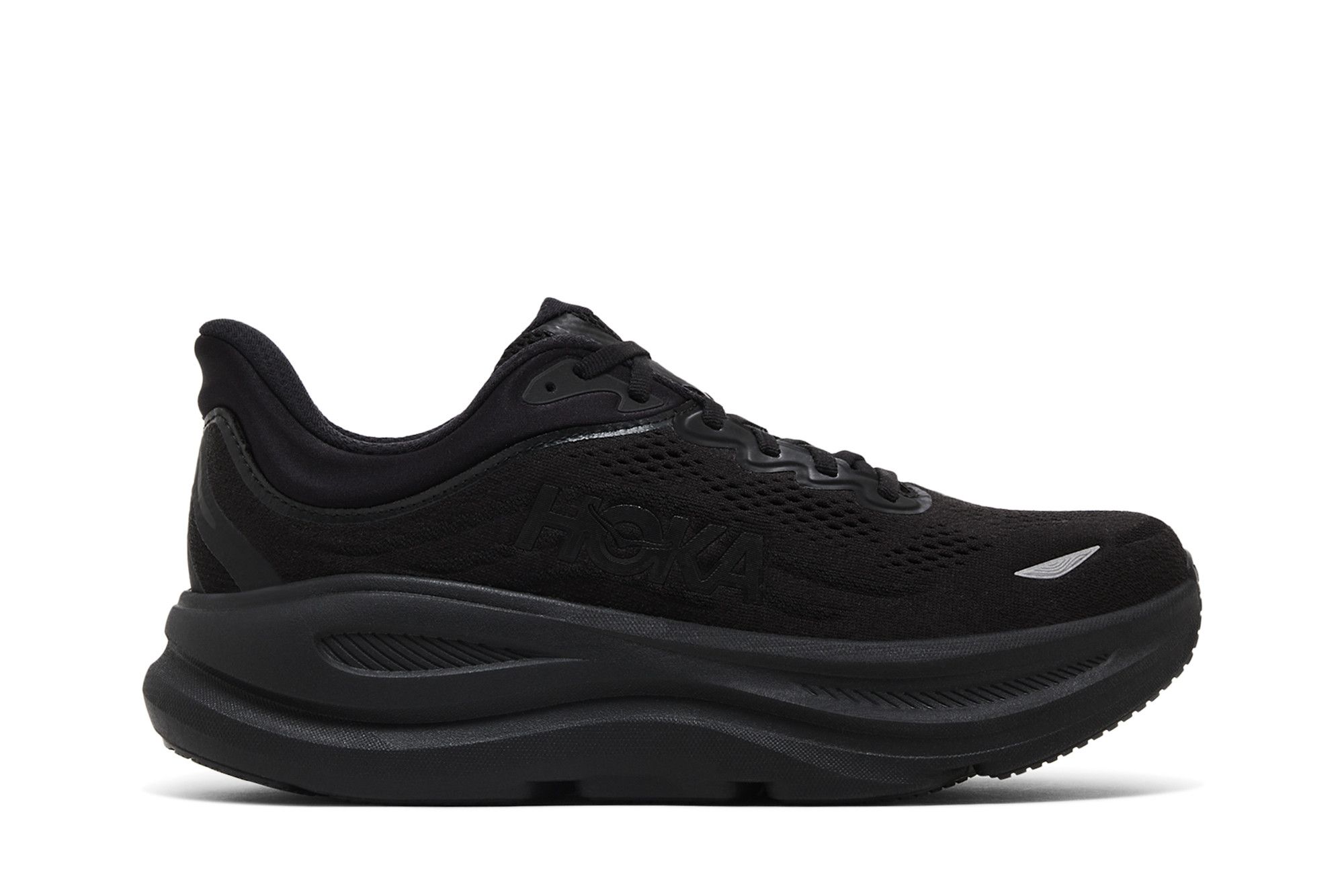 HOKA ONE ONE Bondi 9 Black Comfortable Soft Cushion Running Shoes 1162011-BBLC