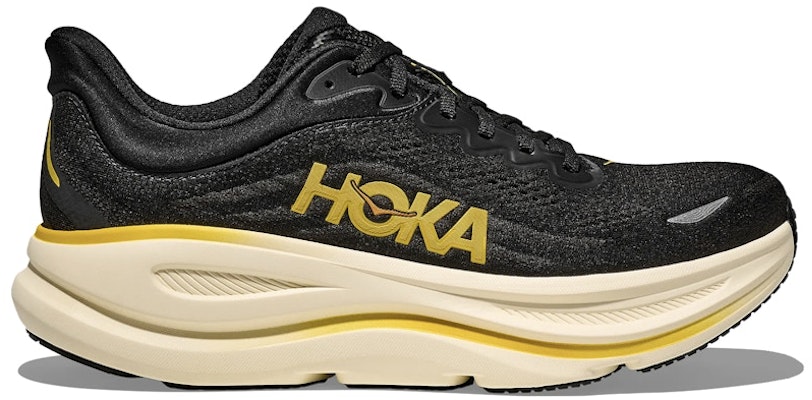 HOKA One One Bondi 9 碳黑黃金配色跑鞋 1162011-CWG Buy HOKA One One Bondi 9 碳黑黃金配色跑鞋 1162011-CWG
