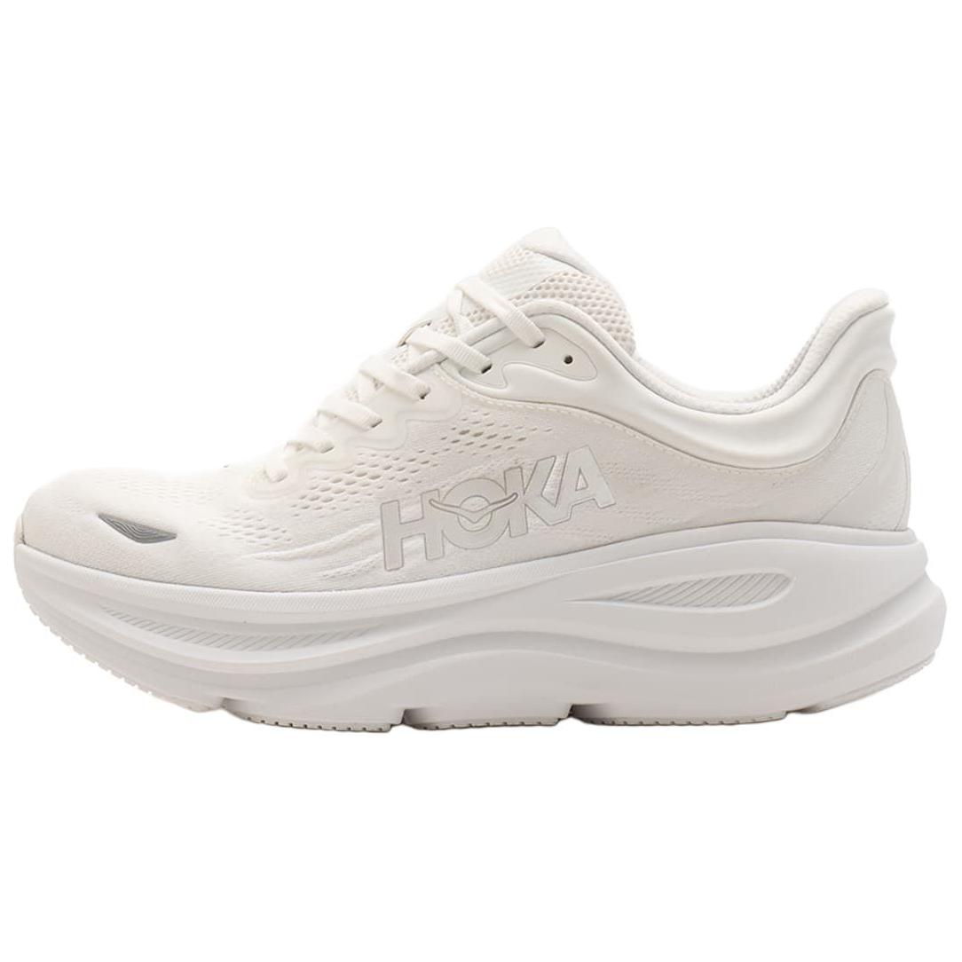 HOKA ONE ONE Bondi 9 White Long-Distance Running Shoes - Cushioned & Durable 1162011-WWH