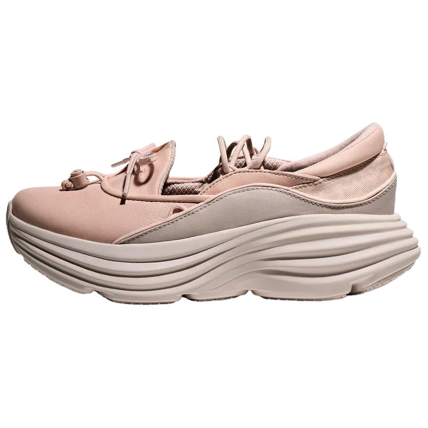 HOKA ONE ONE Bondi Cherry Pink Mary Jane Thick Sole Shoes 1171546-BTCC