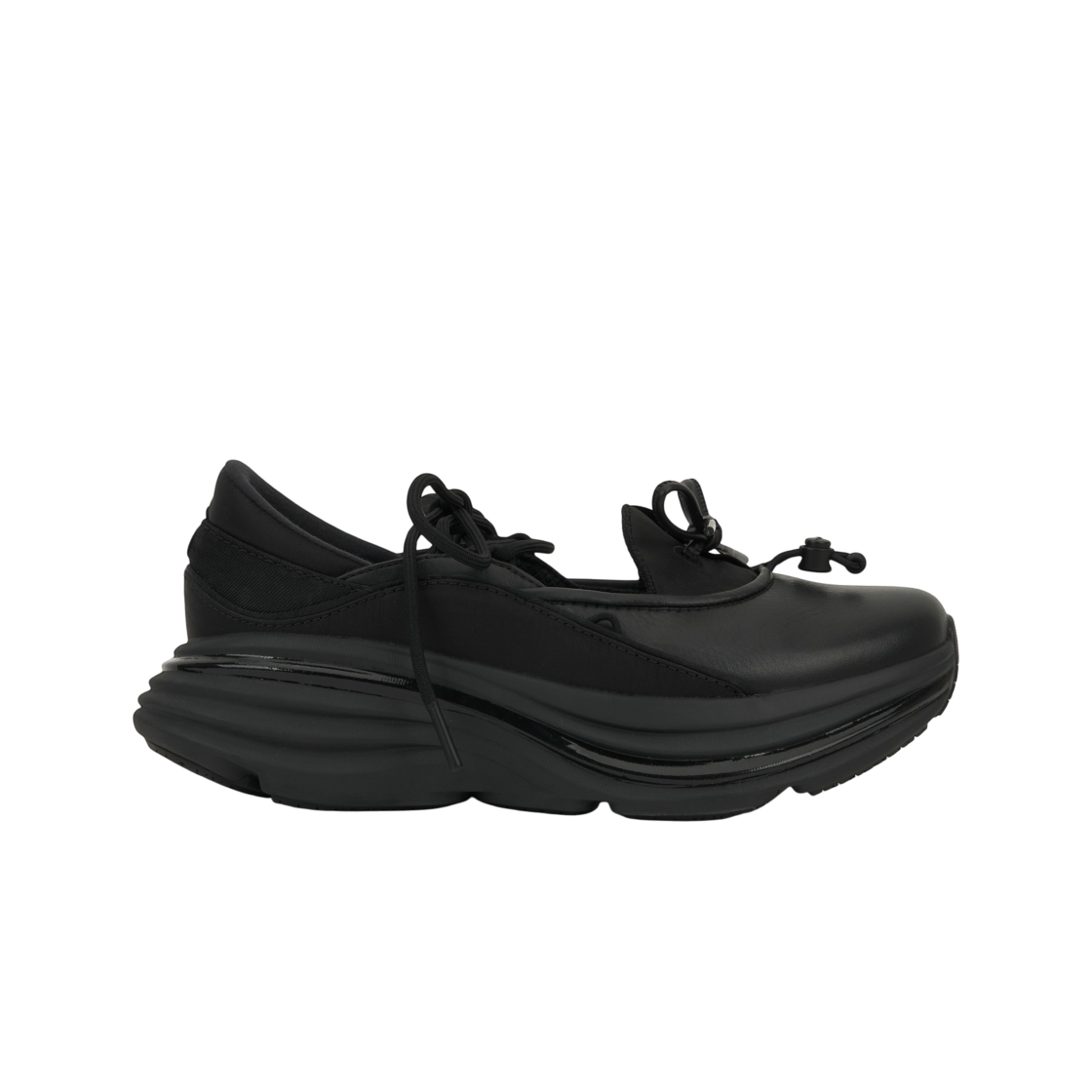 HOKA ONE ONE Bondi Mary Jane Classic Platform Shoes - Black. 1171546-BBLC