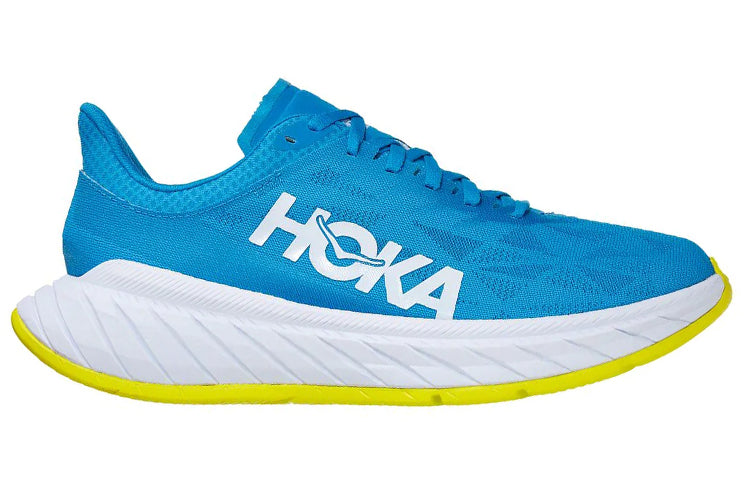 Order HOKA ONE ONE Carbon X 2 低帮跑步鞋 男款 藍黃