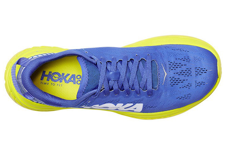 Lookbook HOKA ONE ONE Carbon X 低幫 跑步鞋 男款 藍黃