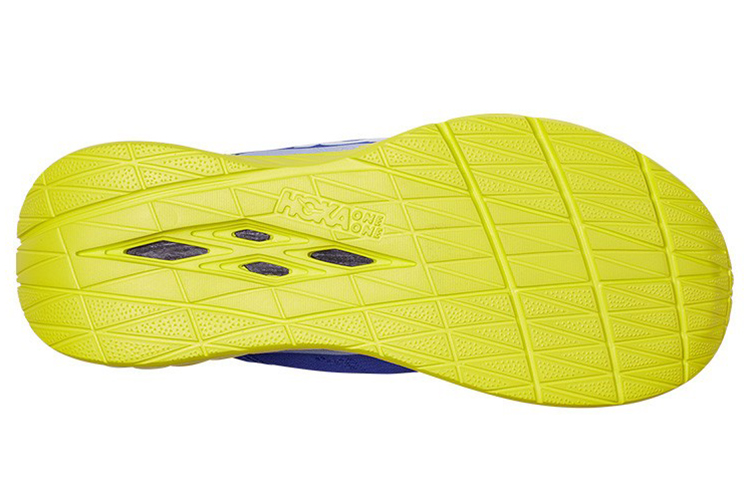 Shop HOKA ONE ONE Carbon X 低幫 跑步鞋 男款 藍黃