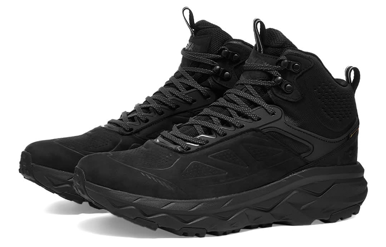 Order HOKA ONE ONE Challenger Mid Gore-tex 'Triple Black' Hitam Padu 1106521-BLK
