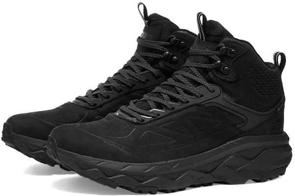 HOKA ONE ONE Challenger Mid Gore-tex 'Triple Black' Hitam Padu 1106521-BLK Order HOKA ONE ONE Challenger Mid Gore-tex 'Triple Black' Hitam Padu 1106521-BLK