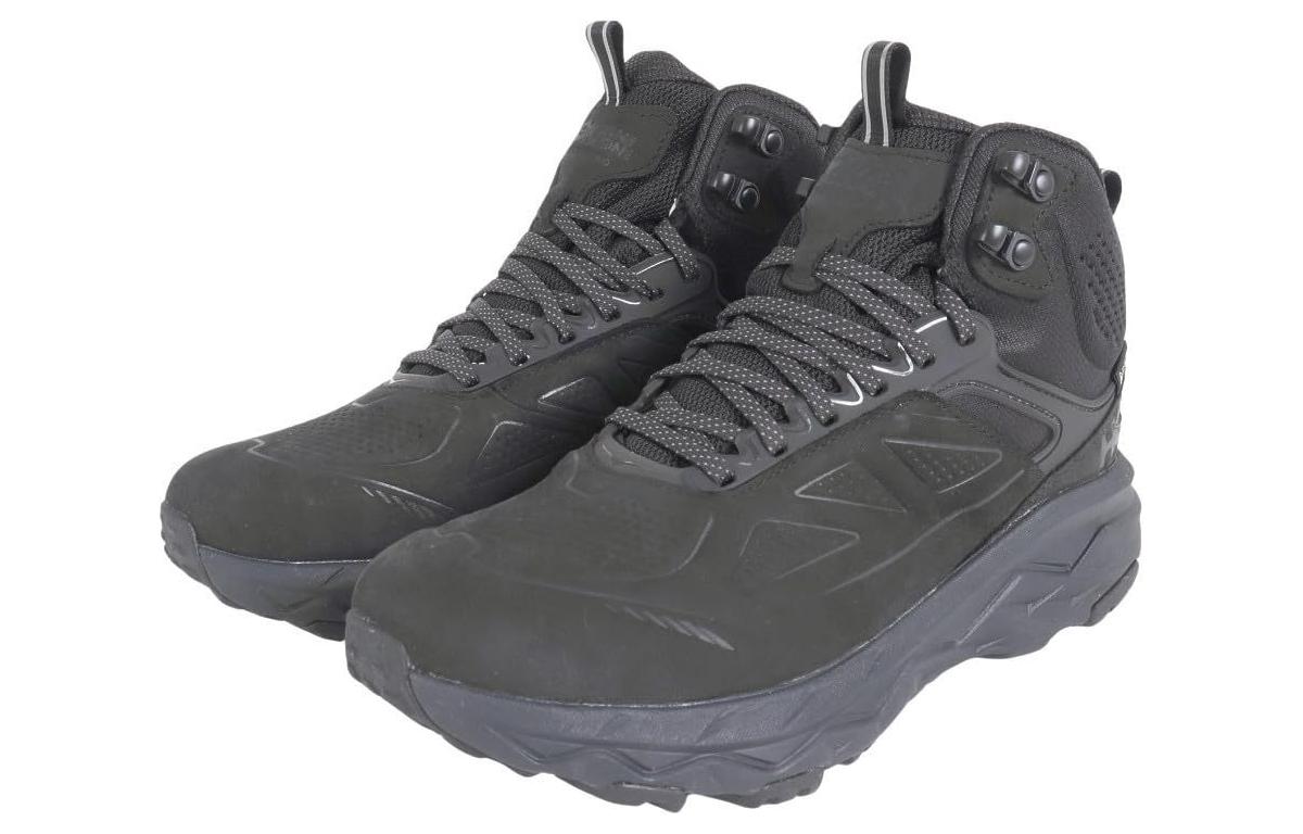 Lookbook HOKA ONE ONE Challenger 中幫 防滑耐磨 戶外功能鞋 男款 黑色 GORE-TEX