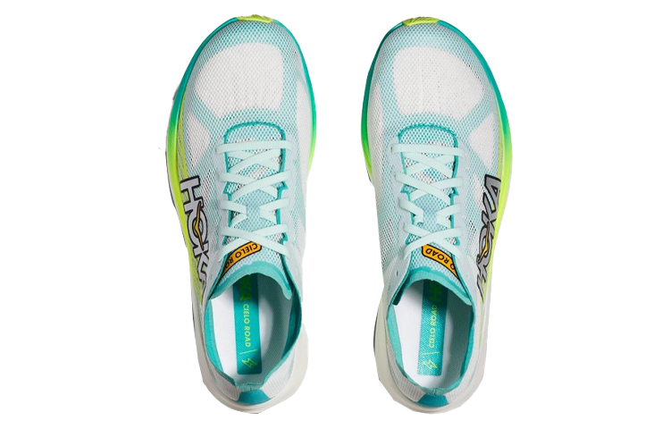 Lookbook HOKA ONE ONE Cielo RD 'Teal White' Zapatillas Verde Azul y Blanco 143490-WCRM