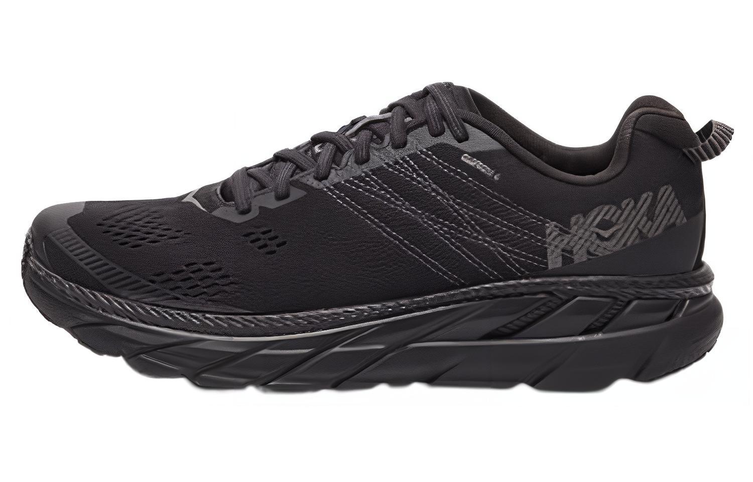 Buy HOKA ONE ONE Clifton 6 低幫 跑步鞋 男款 黑色