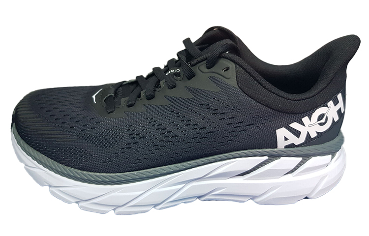 HOKA ONE ONE Clifton 7 Low 'Black White' 1110534-BWHT