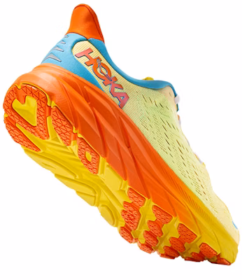 HOKA ONE ONE Clifton 8 克利夫頓8 耐磨防滑減震透氣 低幫 跑步鞋 黃橙 Details for HOKA ONE ONE Clifton 8 克利夫頓8 耐磨防滑減震透氣 低幫 跑步鞋 黃橙