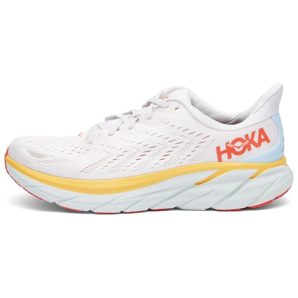 HOKA One One Clifton 8 Nimbus Cloud Yellow Red 1119393-NCBDB