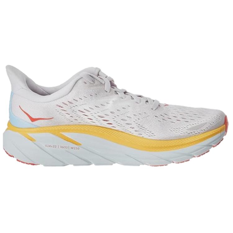 Order HOKA One One Clifton 8 云雾黄红色跑鞋 1119393-NCBDB