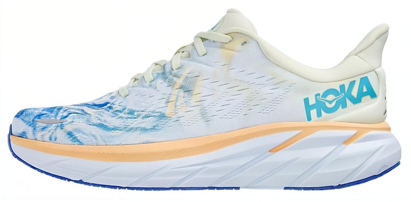 HOKA ONE ONE Clifton 8 Wide 'White Blue' 1121374-TGT Buy HOKA ONE ONE Clifton 8 Wide 'White Blue' 1121374-TGT