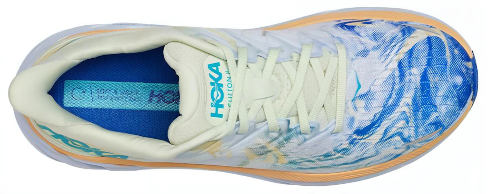 HOKA ONE ONE Clifton 8 Wide 'White Blue' 1121374-TGT Shop HOKA ONE ONE Clifton 8 Wide 'White Blue' 1121374-TGT