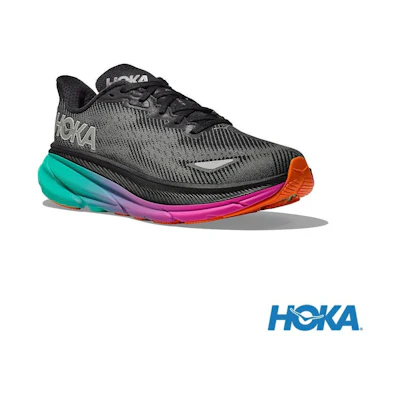 HOKA ONE ONE Clifton 9 GTX Running Shoes /Teal Blue Black