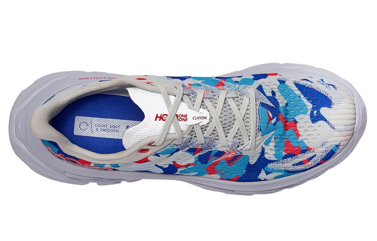 Lookbook Hoka One One Clifton Edge 几何白色巴拉德蓝（全性别款） 1122570-BBBF