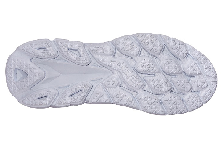 Shop Hoka One One Clifton Edge 几何白色巴拉德蓝（全性别款） 1122570-BBBF