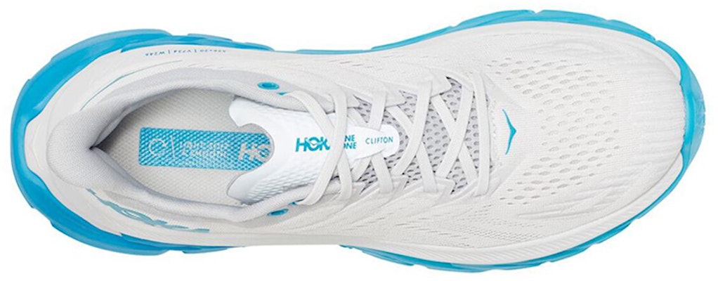 HOKA ONE ONE Clifton Edge 先锋耐磨防滑低帮跑步鞋 白蓝 Lookbook HOKA ONE ONE Clifton Edge 先锋耐磨防滑低帮跑步鞋 白蓝
