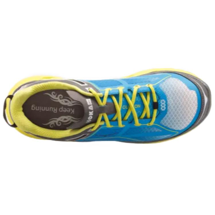 Lookbook HOKA ONE ONE Clifton L 防滑耐磨 低幫 跑步鞋 男款 藍黃色