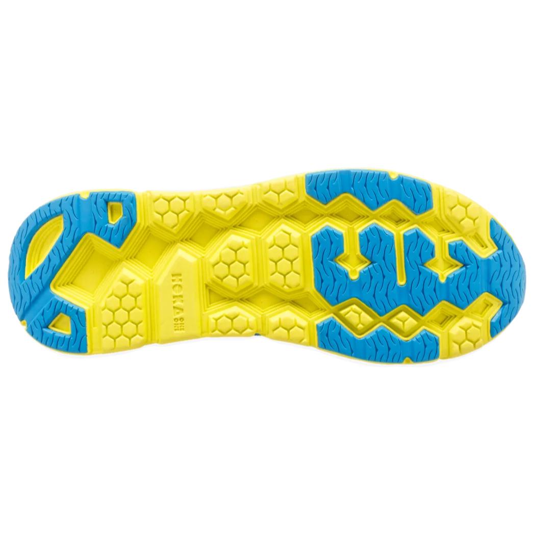 Shop HOKA ONE ONE Clifton L 防滑耐磨 低幫 跑步鞋 男款 藍黃色