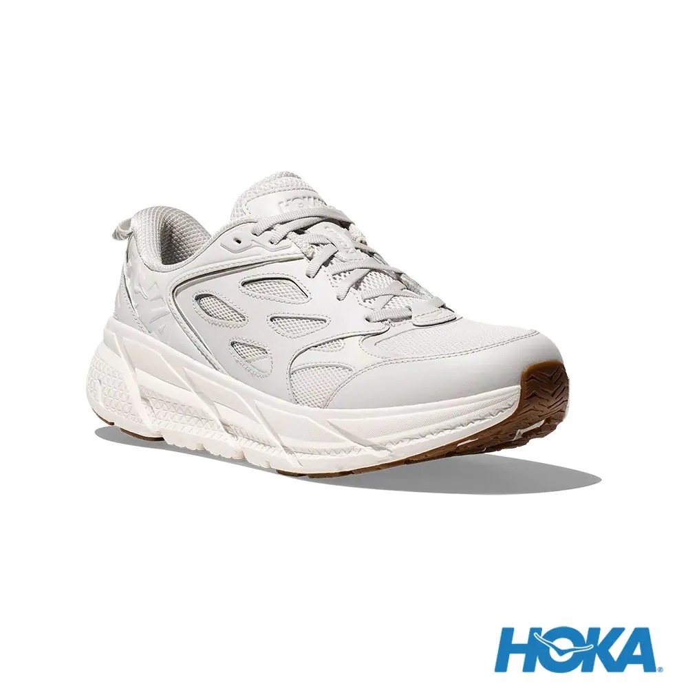HOKA ONE ONE Clifton L Running Shoes Cloud Gray/White White color