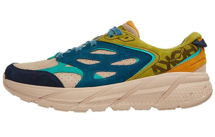HOKA ONE ONE Clifton L Suede 'Sand Yellow' 1124630-MULTI