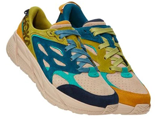 HOKA ONE ONE Clifton L Suede 克利夫顿 绒面革 耐磨减震防滑 低帮跑步鞋 沙黃色 Lookbook HOKA ONE ONE Clifton L Suede 克利夫顿 绒面革 耐磨减震防滑 低帮跑步鞋 沙黃色