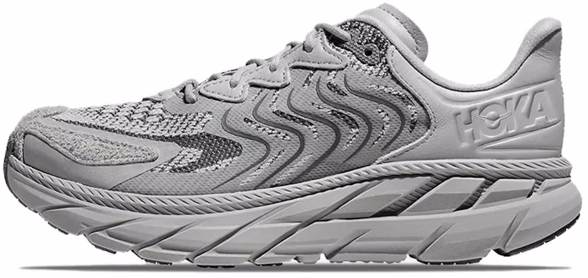 HOKA ONE ONE Clifton LS Scarpe Casual in Pelle Antiscivolo Grigie 1141550STGL Buy HOKA ONE ONE Clifton LS Scarpe Casual in Pelle Antiscivolo Grigie 1141550STGL