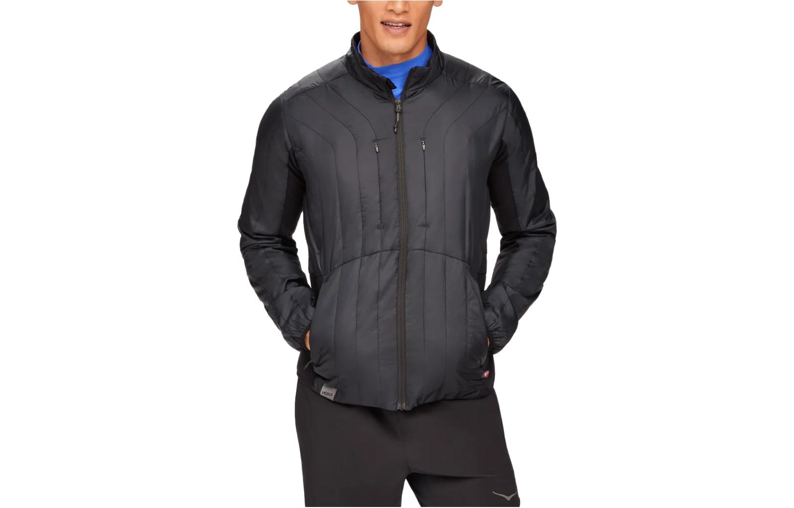 HOKA ONE ONE ColdSnap Black Fleece-Lined Padded Jacket 1141732-BLK