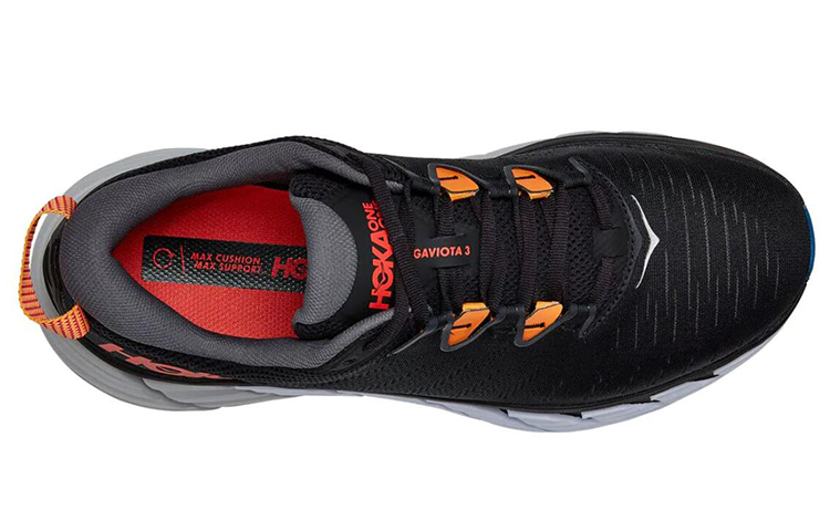 Lookbook HOKA ONE ONE Gaviota 3 輕便透氣 低幫休閒跑步鞋 黑紅