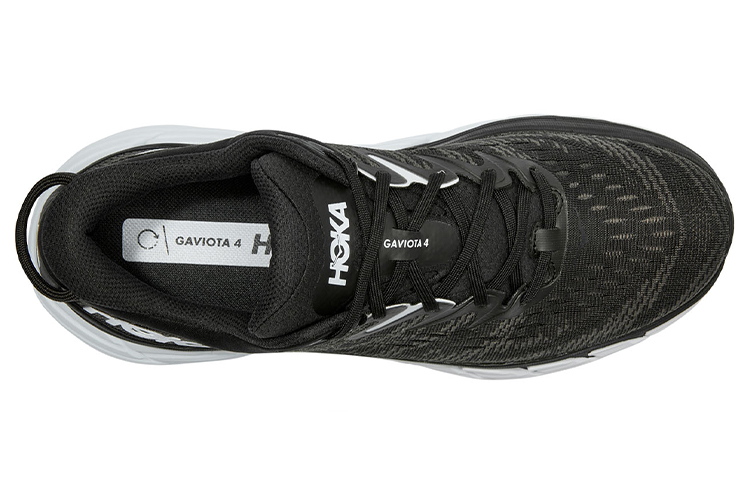 Lookbook HOKA ONE ONE Gaviota 4 Wide 'Hitam Putih' 1123200-BWHT