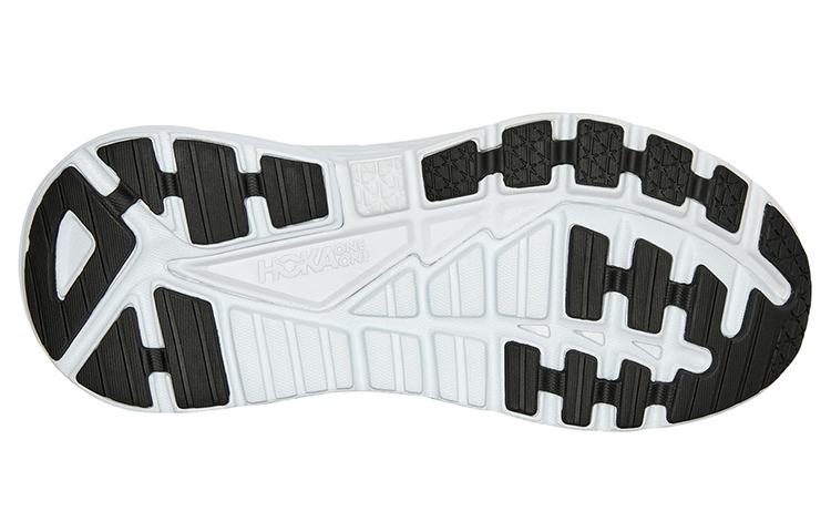 Shop HOKA ONE ONE Gaviota 4 緩震公路 低幫 跑步鞋 男款 黑白 寬版