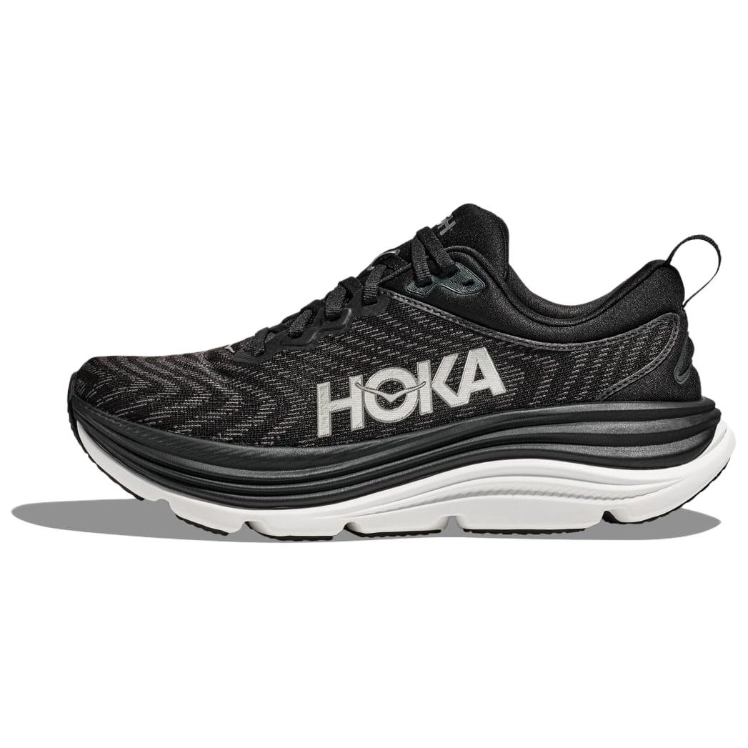 HOKA ONE ONE Gaviota 5 Running Shoes Black White - Comfortable & Durable 1127929-BWHT