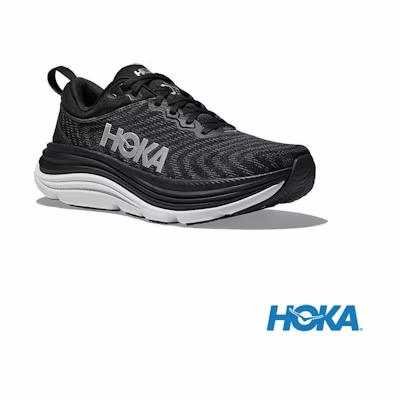 HOKA ONE ONE Gaviota 5 Wide Running Shoes /White Black