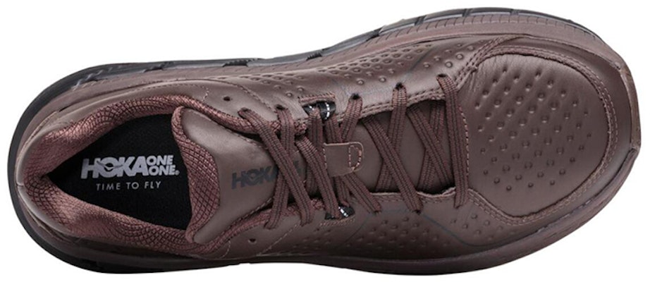 HOKA ONE ONE Gaviota 皮革低帮跑步鞋 棕红 Lookbook HOKA ONE ONE Gaviota 皮革低帮跑步鞋 棕红