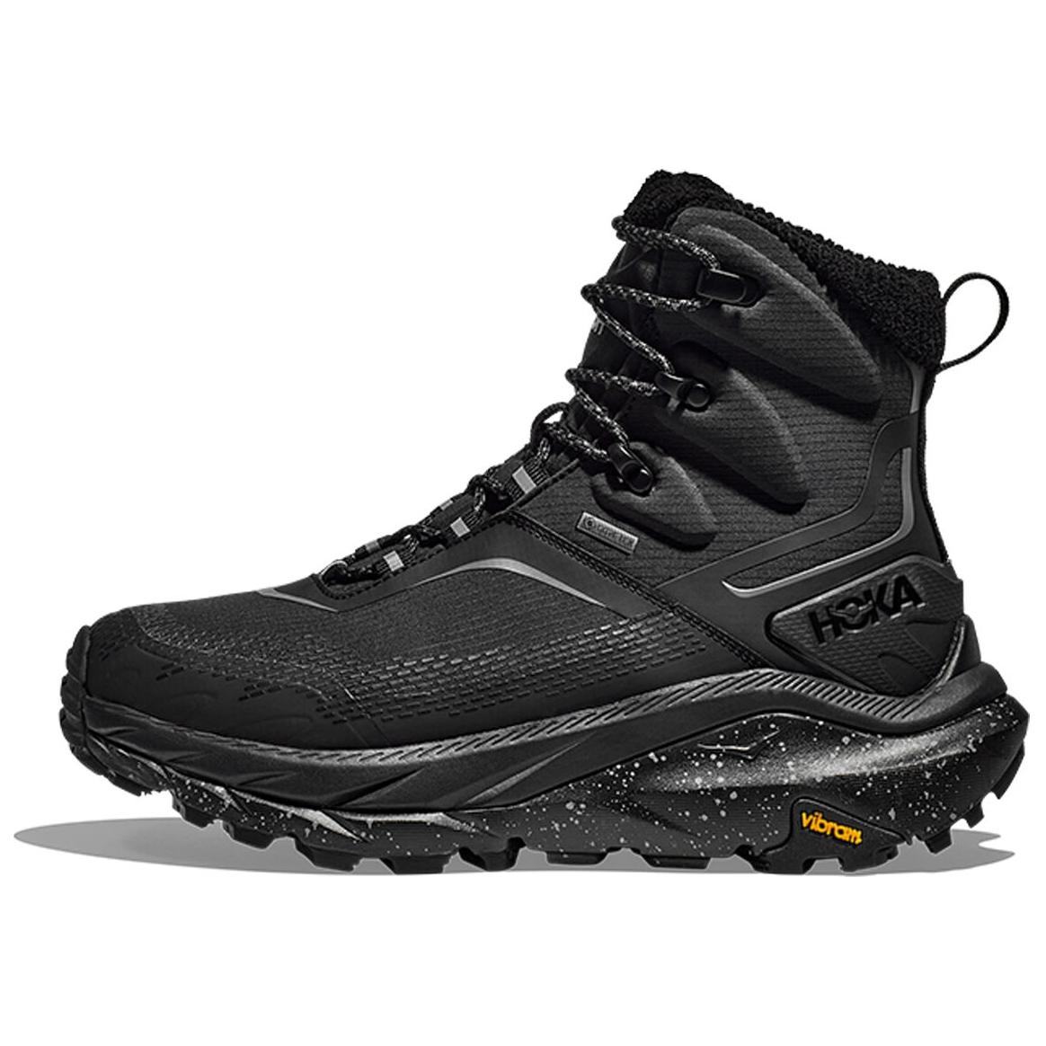 HOKA ONE ONE Kaha 2 GTX Frost High-Top Hiking Shoes Black Mens Comfortable Trail 1155194-BBLC