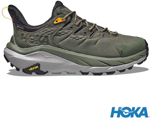 HOKA ONE ONE Kaha 2 Low Gore-Tex Sepatu Hiking Tahan Air /Oranye Hijau HO1123190TRYL Shop HOKA ONE ONE Kaha 2 Low Gore-Tex Sepatu Hiking Tahan Air /Oranye Hijau HO1123190TRYL