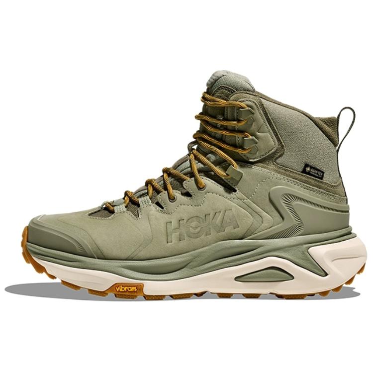 HOKA ONE ONE Kaha 3 GTX Waterproof Hiking Shoes Green Mid-top Durable 1162530-SMLK