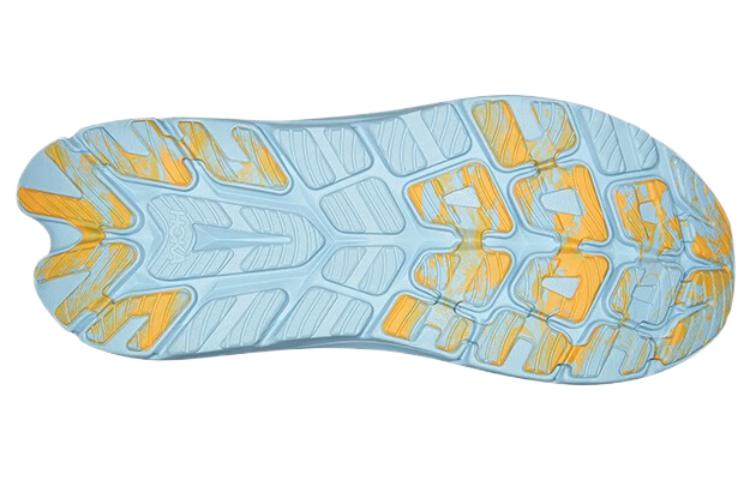 Shop HOKA ONE ONE Kawana 蓝色弹力跑鞋 1123164-SBSCR
