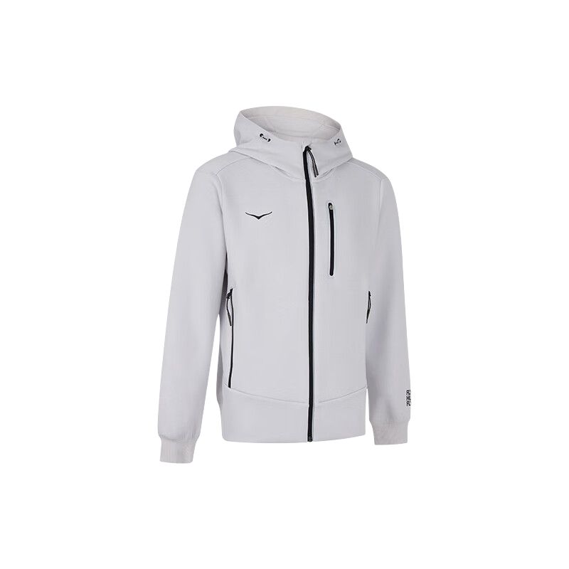 HOKA ONE ONE Knit Jacket Cosmic Gray - Comfy Breathable Hoodie. 1171814-COSMIC GRAY