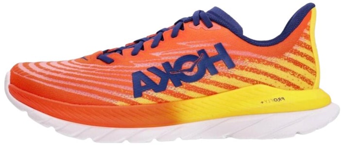 HOKA ONE ONE Mach 5 耐磨透氣 低幫 跑步鞋 男款 橙黃 Buy HOKA ONE ONE Mach 5 耐磨透氣 低幫 跑步鞋 男款 橙黃