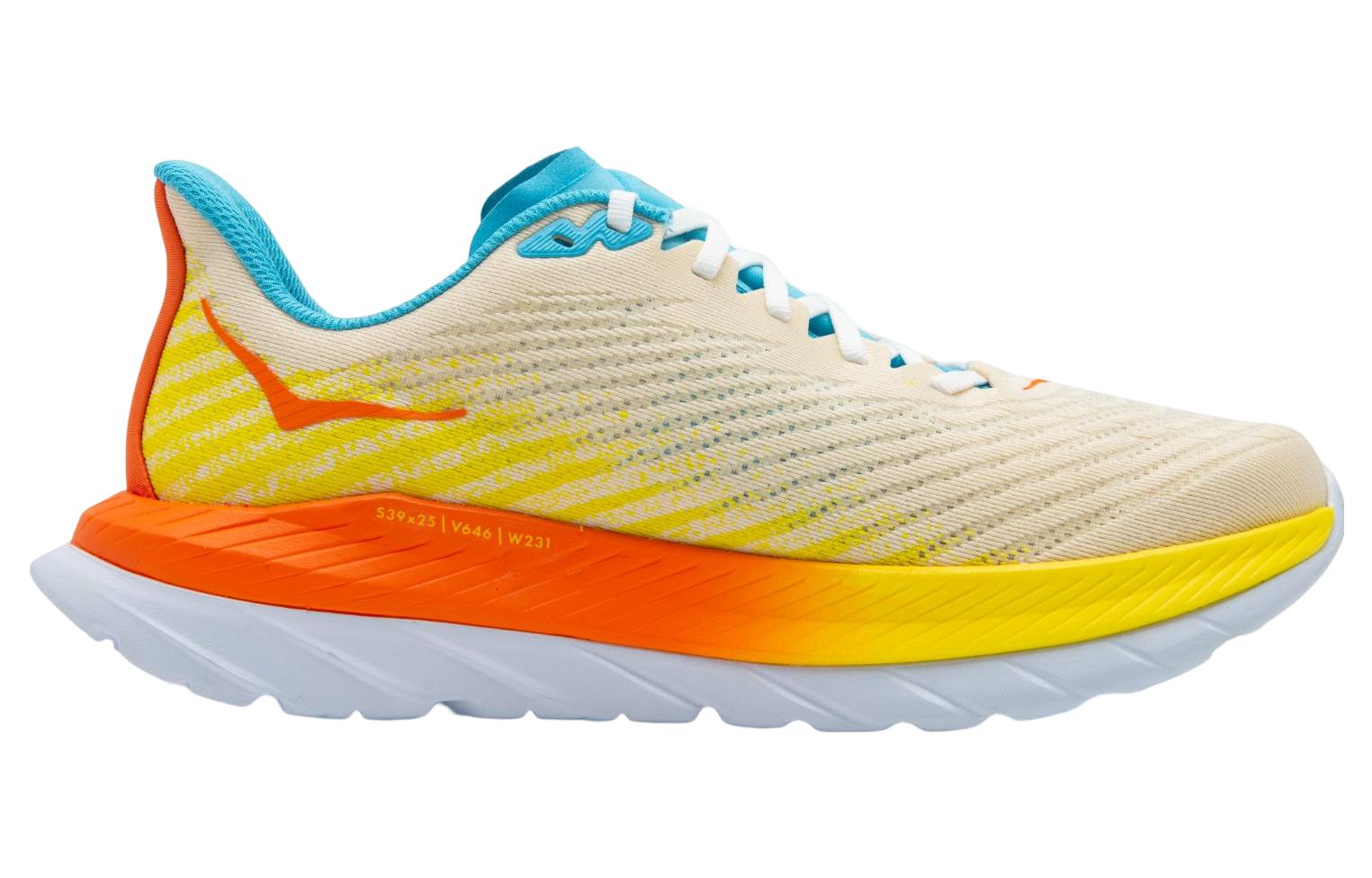 Order HOKA ONE ONE Mach 5 馬赫5 競速公路 防滑耐磨透氣 低筒 跑步鞋 米黃藍