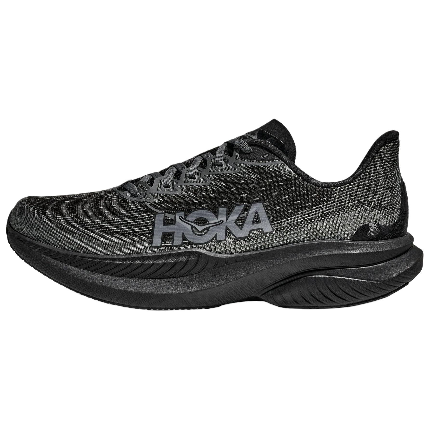 HOKA ONE ONE MACH 6 Black Running Shoes Breathable & Versatile. 1147790-BCKT