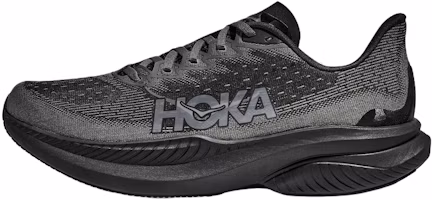 HOKA ONE ONE MACH 6 Black Running Shoes Breathable & Versatile. 1147790-BCKT HOKA ONE ONE MACH 6 Black Running Shoes Breathable & Versatile. 1147790-BCKT