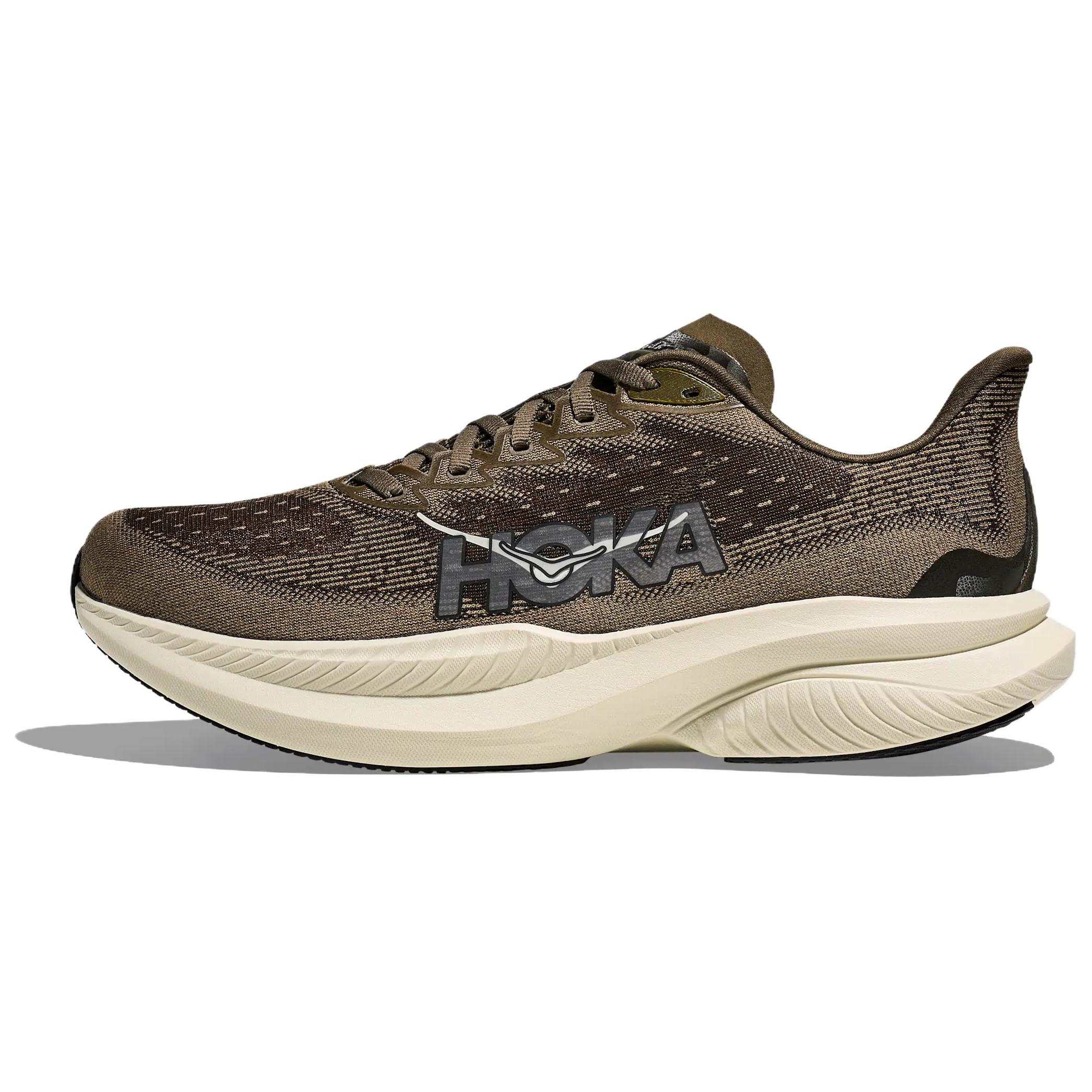 HOKA ONE ONE MACH 6 Brown Low-Top Comfortable Durable Running Shoes 1147790-AFF