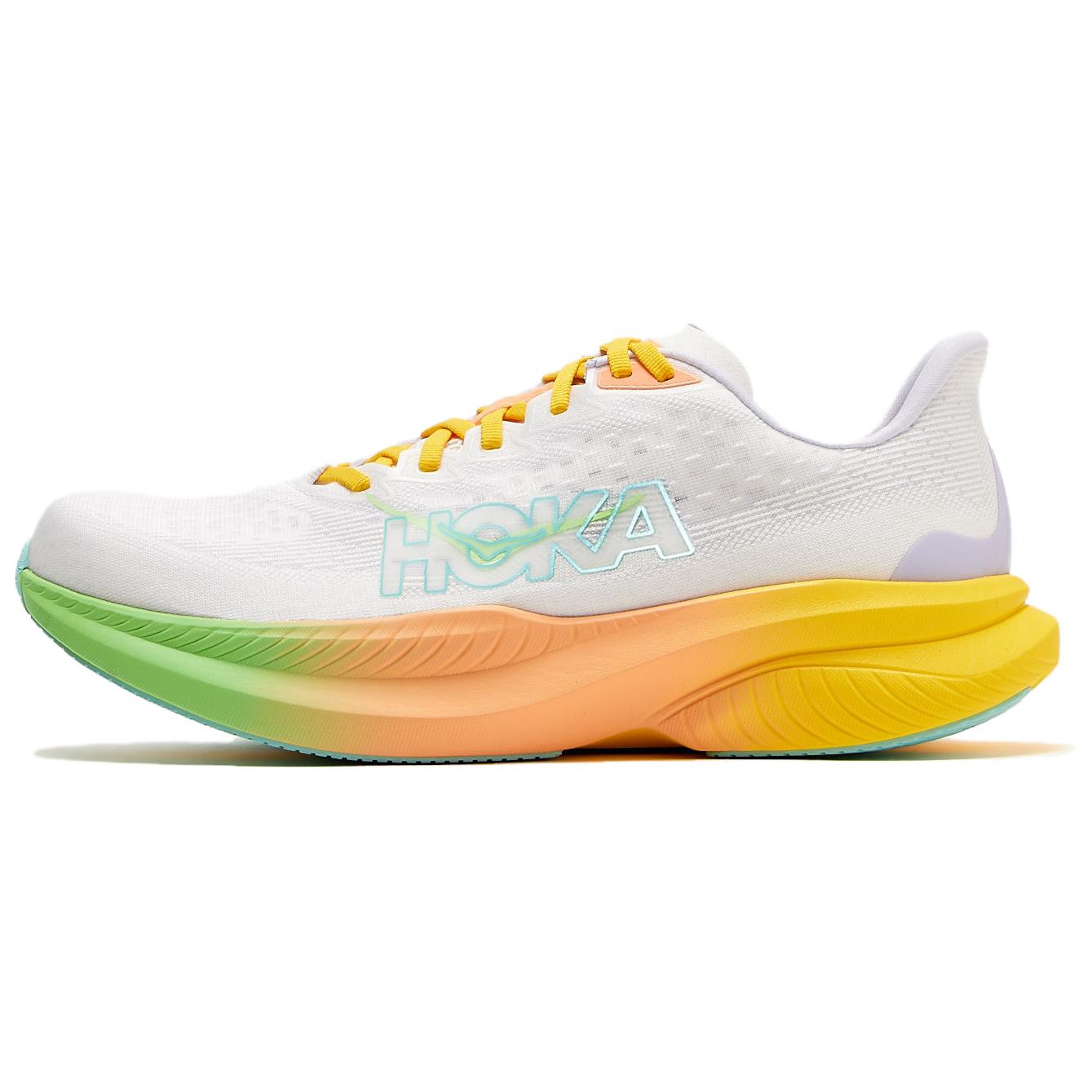 HOKA ONE ONE MACH 6 Running Shoes Frost White Comfortable & Durable. 1147790-FTST